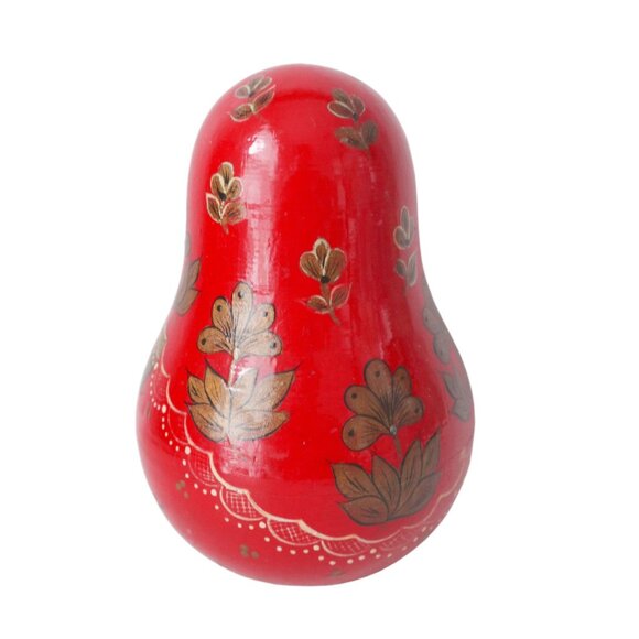 Vintage Russian Roly Poly Chime Doll - Picture 4 of 6